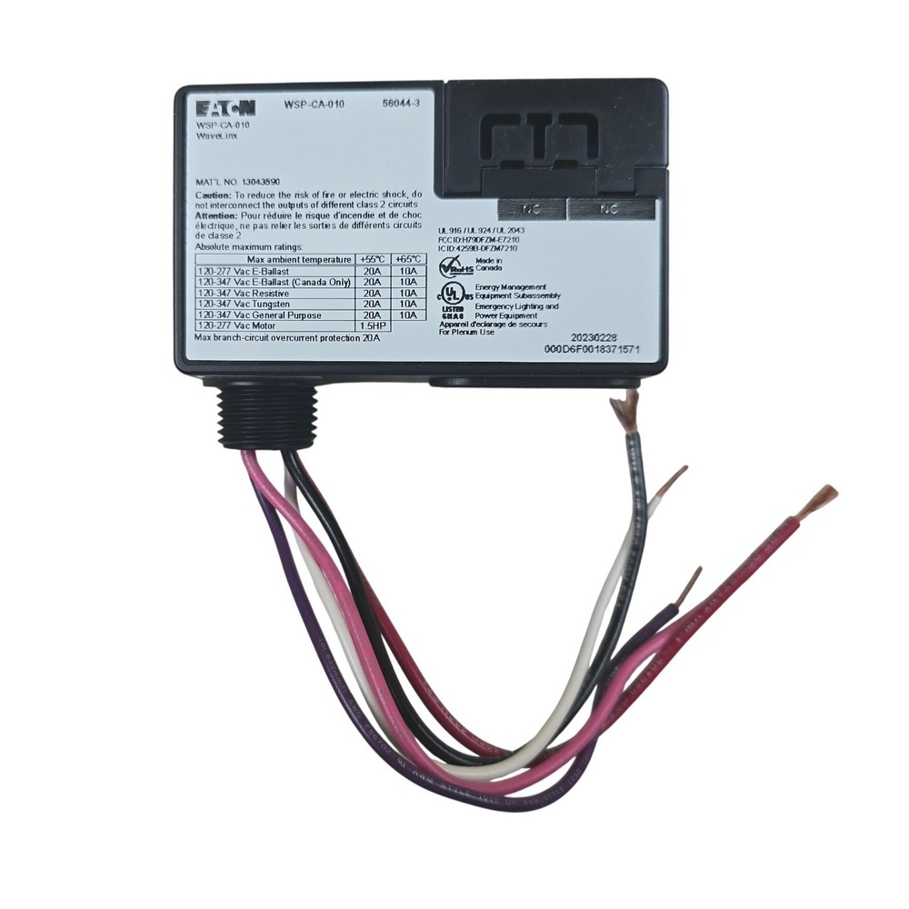 Eaton‎ WaveLinx WSP-CA-010 347V Dimming Switchpack Wireless Lighting Control 20A
